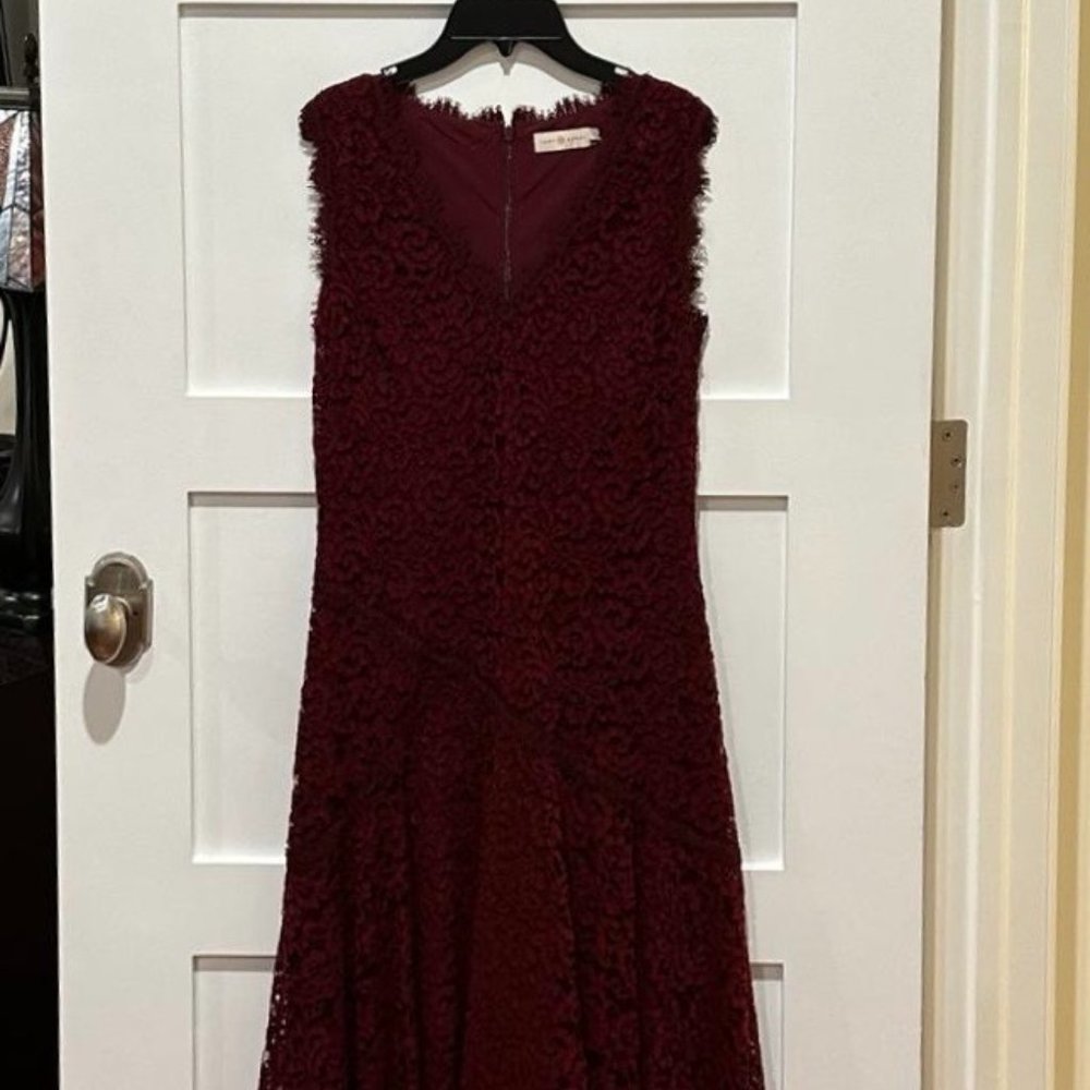 Tory Burch red lace dress, Size 2